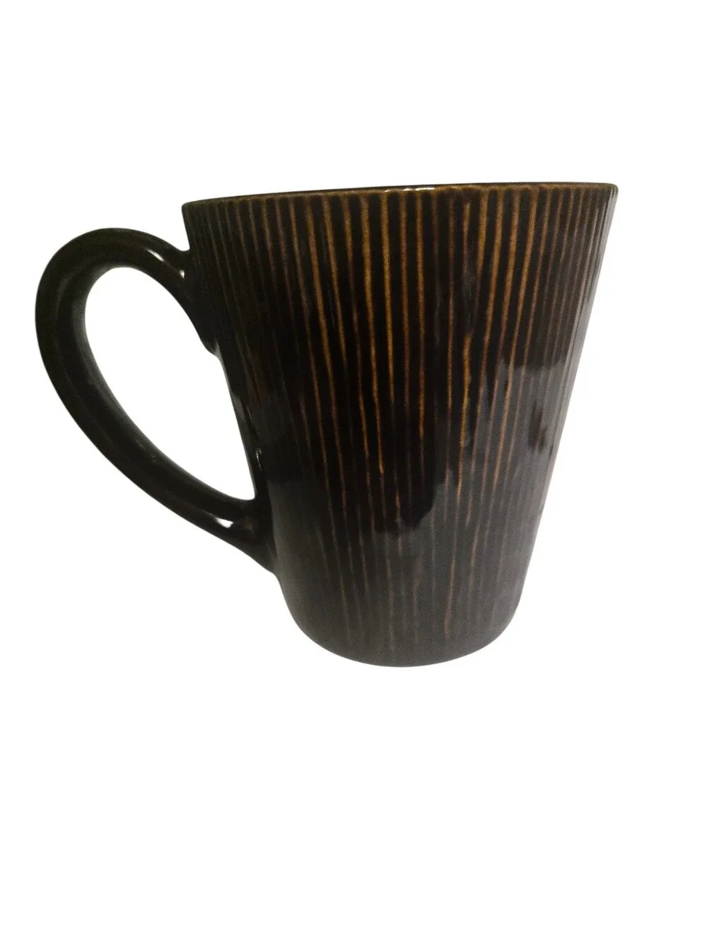 Z Gallerie Sumatra Coffee (Dark Brown) Cottagecore Ceramic Mug 12 Oz